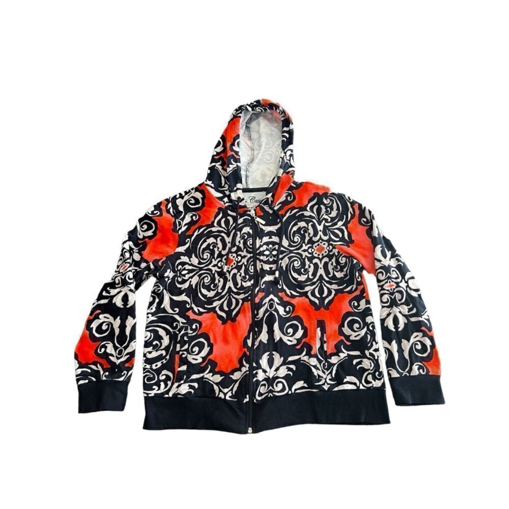 Women's Onque Casuals Hoodie M Red Blue size M - Picture 1 of 7